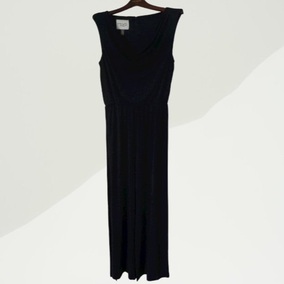 RSVP cowl neck sleeveless luxe knit jumpsuit NWOT - Picture 3 of 7